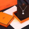 692fc92a99f2d84055c89095 Hermes Disc Pin Buckle Necklace, Hermes Pig Nose Pin Buckle Necklace, Hermes Birkin Bag Pin Buckle Necklace