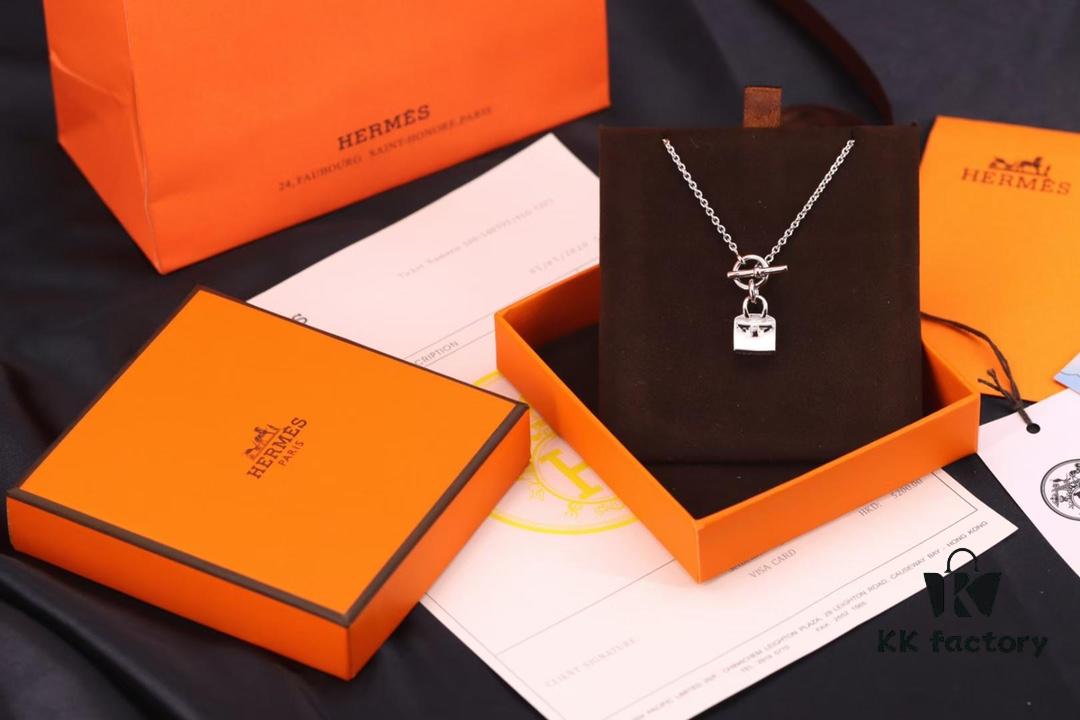 692fc92a99f2d84055c89095 Hermes Disc Pin Buckle Necklace, Hermes Pig Nose Pin Buckle Necklace, Hermes Birkin Bag Pin Buckle Necklace