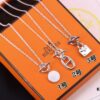 692fc92c99f2d84055c8909d Hermes Disc Pin Buckle Necklace, Hermes Pig Nose Pin Buckle Necklace, Hermes Birkin Bag Pin Buckle Necklace