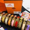 692fc93199f2d84055c890a6 Hermès High-Replica Enamel 'Clic H' Bracelet in Rose Gold – Complete Set with Stickers, Tags, and Receipts – Classic Couple's Design, Sizes 17 & 19