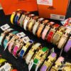 692fc93199f2d84055c890a7 Hermès High-Replica Enamel 'Clic H' Bracelet in Rose Gold – Complete Set with Stickers, Tags, and Receipts – Classic Couple's Design, Sizes 17 & 19