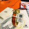 692fc93799f2d84055c890b4 Hermes High-Replica Enamel H Bangle Bracelet in Rose Gold - Matching Couple's Design, Available in Size 17 and 19