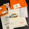 692fc93b99f2d84055c890bf Hermès 1:1 Replica Sticker, Label, Receipt Set, Rose Gold Edition, Herme*CLIC Enamel H Bracelet, Classic Couple's Bracelet for Men and Women