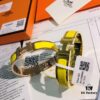 692fc93f99f2d84055c890c5 Hermès High-Replica Enamel 'Clic H' Bracelet in Rose Gold – Full Set with Stickers, Tags, and Receipts – Classic Couple's Design (Sizes 17 & 19)