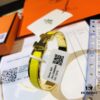 692fc93f99f2d84055c890c6 Hermès High-Replica Enamel 'Clic H' Bracelet in Rose Gold – Full Set with Stickers, Tags, and Receipts – Classic Couple's Design (Sizes 17 & 19)