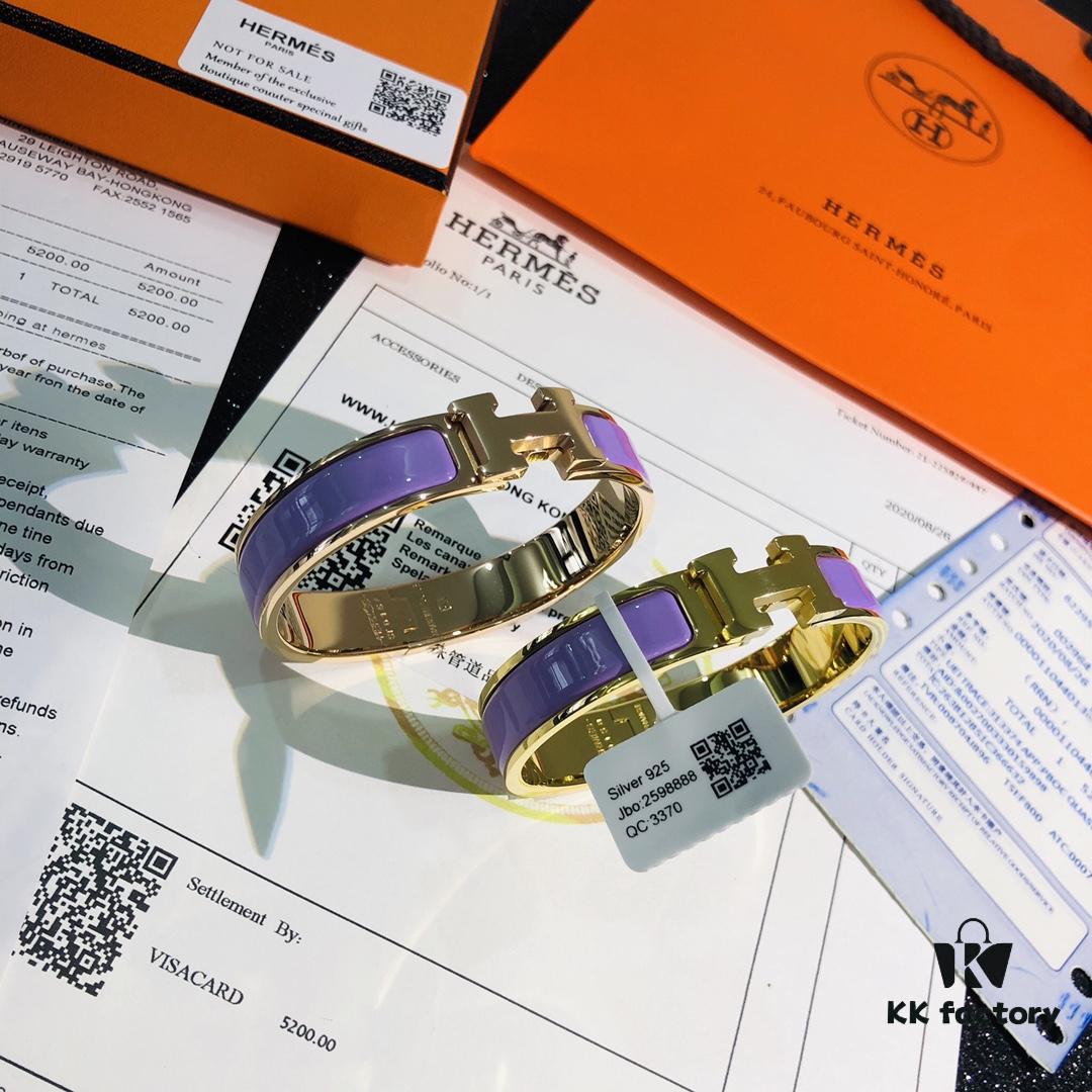 692fc95499f2d84055c890e5 Hermes 1:1 Replica Sticker, Label, Receipt Set 🛍️ Rose Gold Edition ✨ In Stock | Hermès CLIC Enamel H Bracelet – Classic Unisex Design, Perfect for Couples