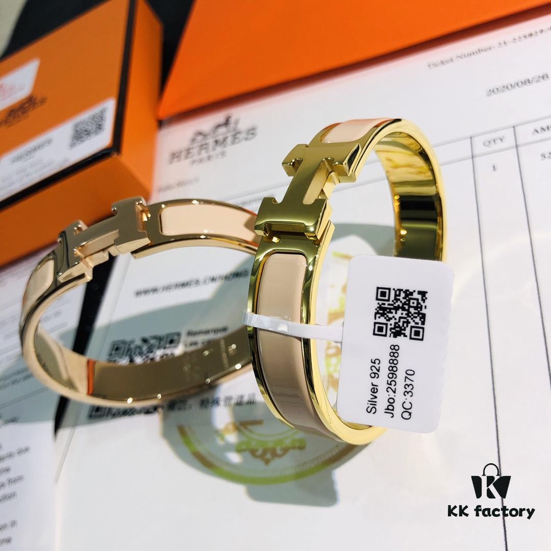 692fc95899f2d84055c890eb Hermes One-to-One Replica Sticker, Label, Receipt Set 🌹 Rose Gold Purchased Version 😎 Available in Stock Hermes CLIC Enamel H Bracelet
