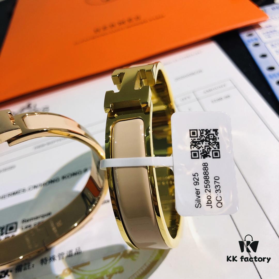 692fc95999f2d84055c890ec Hermes One-to-One Replica Sticker, Label, Receipt Set 🌹 Rose Gold Purchased Version 😎 Available in Stock Hermes CLIC Enamel H Bracelet