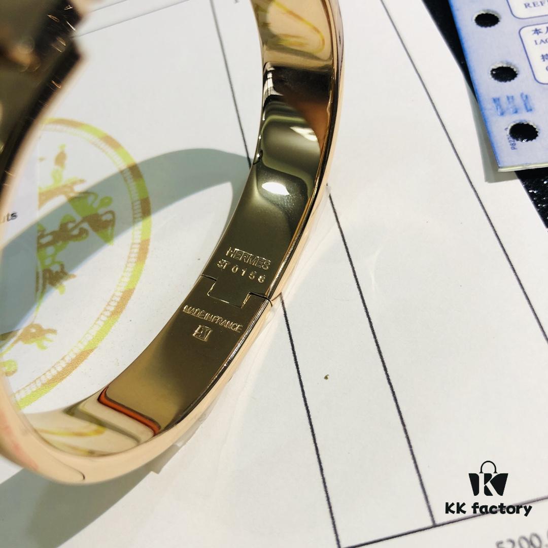 692fc95999f2d84055c890ed Hermes One-to-One Replica Sticker, Label, Receipt Set 🌹 Rose Gold Purchased Version 😎 Available in Stock Hermes CLIC Enamel H Bracelet