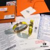 692fc95a99f2d84055c890ee Hermès High-Replica Enamel 'Clic H' Bracelet in Rose Gold – Full Set with Stickers, Tags, and Receipts – Classic Couple's Design (Sizes 17 & 19)
