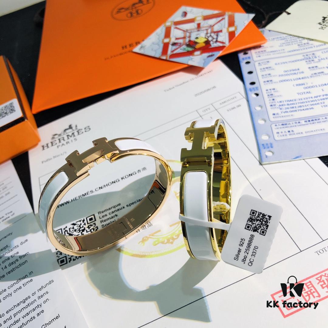 692fc96399f2d84055c890f9 Hermès 1:1 Replica Sticker, Label, Receipt Set 🏷️🧾 Rose Gold Purchased Version Available In Stock Herme*CLIC Enamel H Bracelet