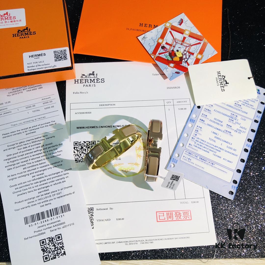 692fc96799f2d84055c890fe Hermès 1:1 Replica Sticker, Label, Receipt Set 🏷️🧾 Rose Gold Edition, Herme*CLIC Enamel H Bracelet, Classic Unisex Design, Perfect for Couples