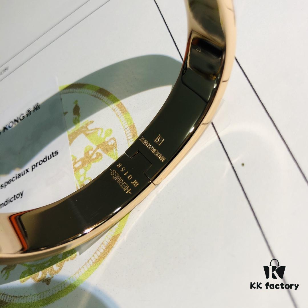 692fc96899f2d84055c89100 Hermès 1:1 Replica Sticker, Label, Receipt Set 🏷️🧾 Rose Gold Purchased Version Available In Stock Herme*CLIC Enamel H Bracelet