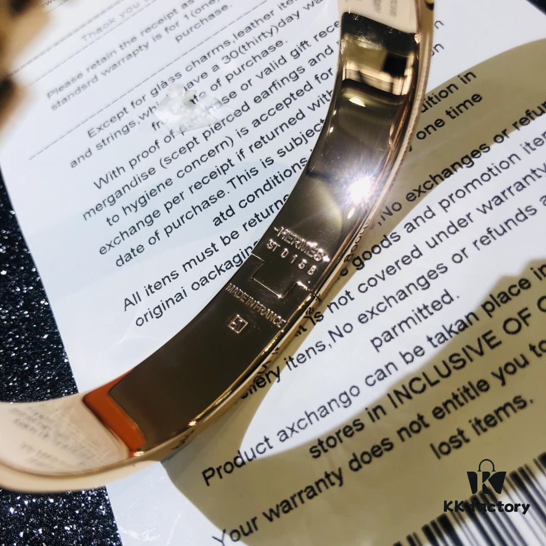 692fc97499f2d84055c89112 Hermes 1:1 Replica Sticker, Label, Receipt Set 🌟 Rose Gold Version 😎 Available in Stock | Herme*CLIC Enamel H Bracelet | Classic Unisex Design for Couples, Size 17 & 19