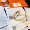 692fc97599f2d84055c89115 Hermes High-Replica Enamel Clic H Bracelet in Rose Gold – Full Set with Stickers, Labels, and Receipts – Classic Unisex Design