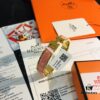 692fc97599f2d84055c89116 Hermes High-Replica Enamel Clic H Bracelet in Rose Gold – Full Set with Stickers, Labels, and Receipts – Classic Unisex Design