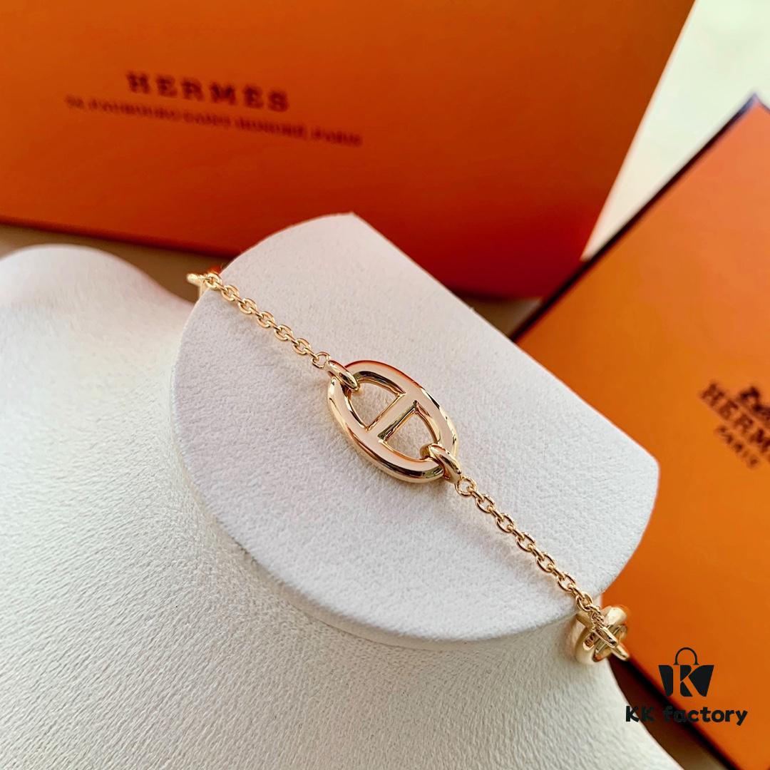 692fc97d99f2d84055c8912c Hermes H Pig Nose Bracelet, Latest Jewelry Collection from Boutique! A Perfect Classic Icon!