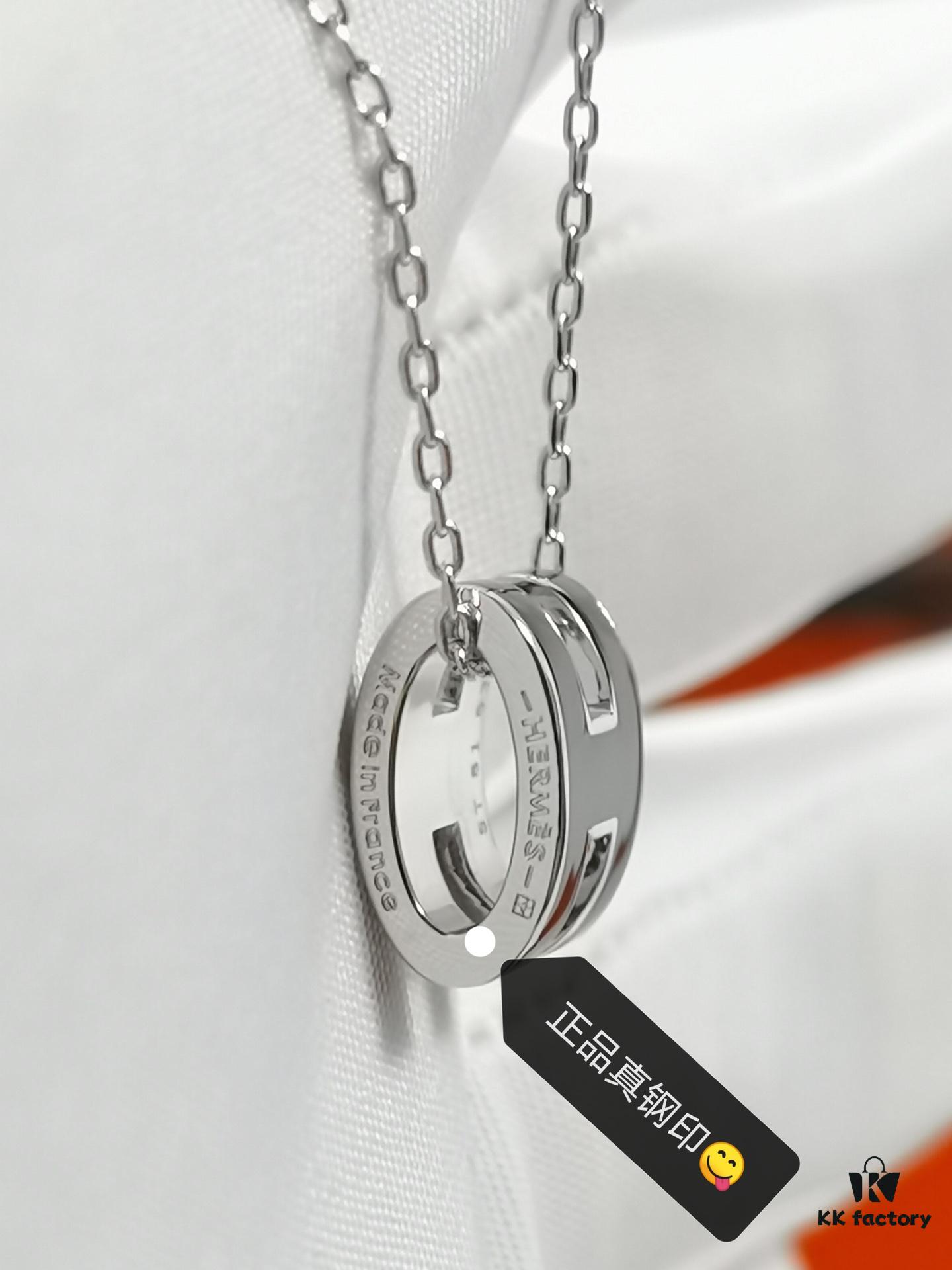 692fc98399f2d84055c89136 Mini POP Hermès H Enamel Pendant Necklace