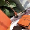 Hermes Essential Color Key Necklace in Orange, Designed by Paloma Picasso