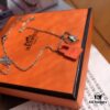 Hermes Essential Color Key Necklace in Orange, Designed by Paloma Picasso