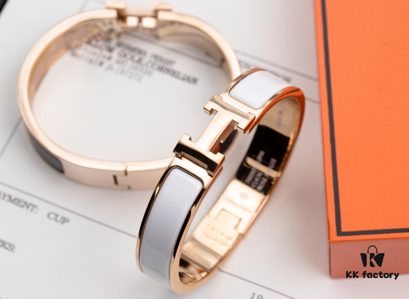 692fc99699f2d84055c89157 Hermes Classic Enamel Bracelet, Same Style as Lin Xin Tong's Celebrity Choice