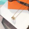 692fc99d99f2d84055c89164 Classic H Necklace, Precision CNC Carved, Sharp Clean Angles, Available in Gold and Rose Gold