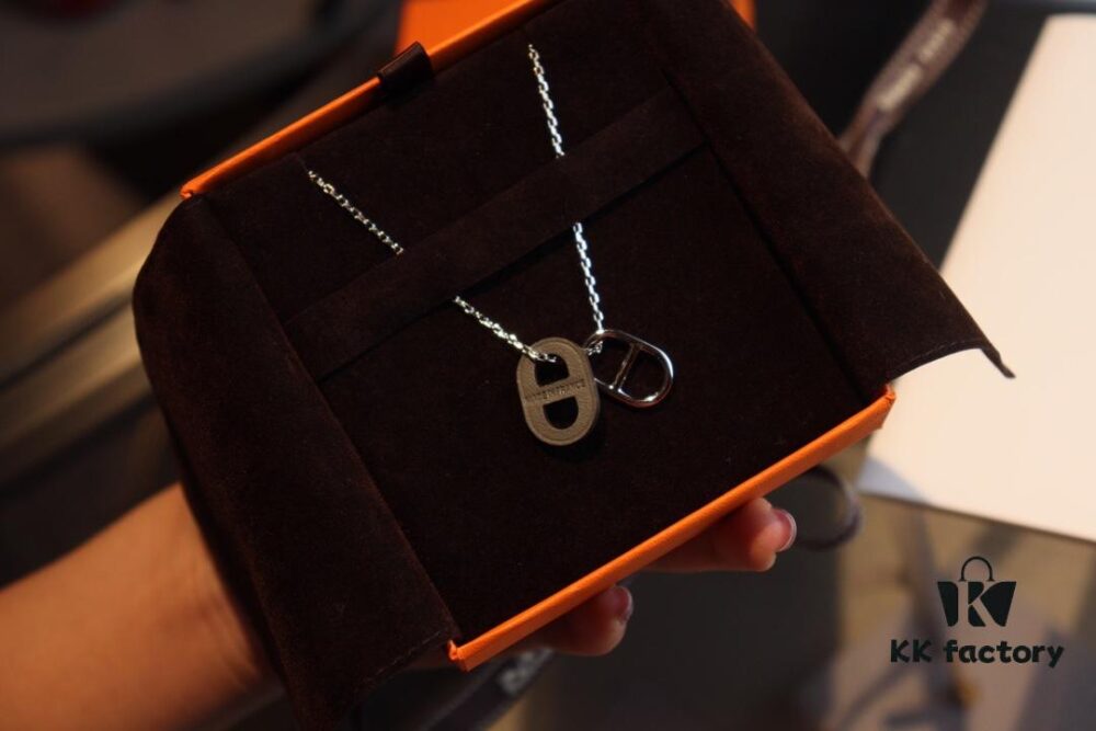 692fc9a099f2d84055c8916b Affordable Hermès-style Pig Nose Necklace by o'mai|lon