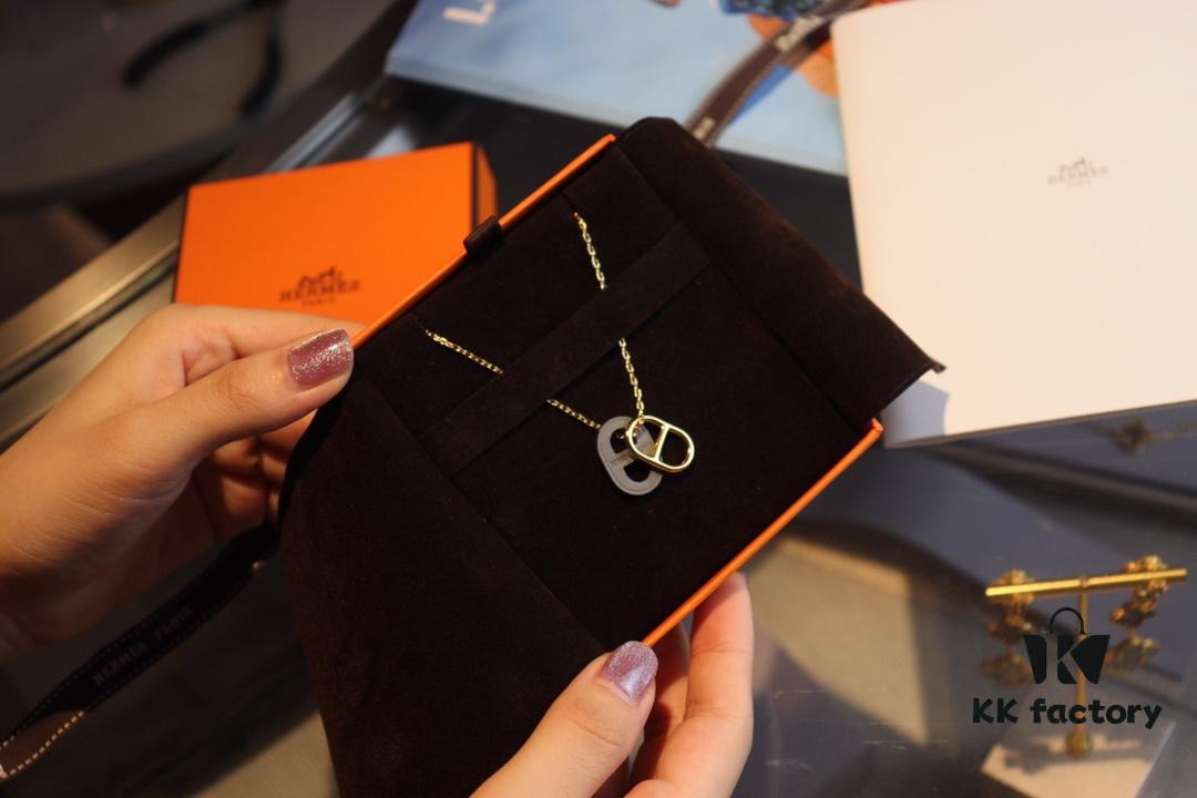 692fc9a499f2d84055c89175 Affordable Hermès-style Pig Nose Necklace by O'mai|lon