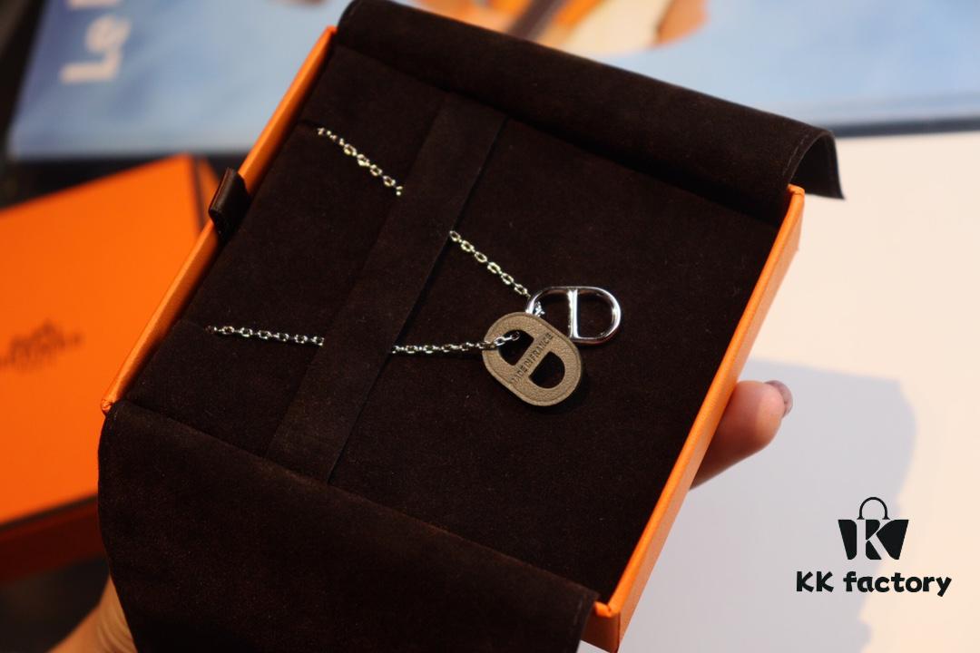 692fc9a699f2d84055c89179 Affordable Hermès-style Pig Nose Necklace by o'mai|lon