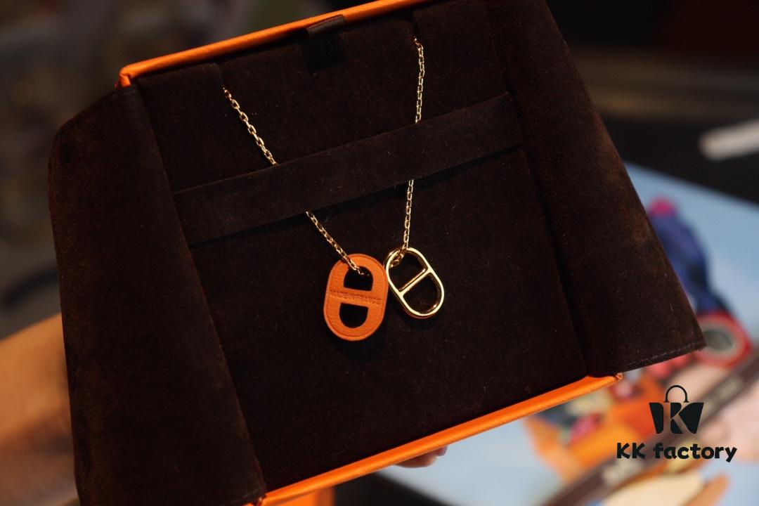 692fc9a899f2d84055c8917e Affordable Hermès-style Pig Nose Necklace by o'mai|lon