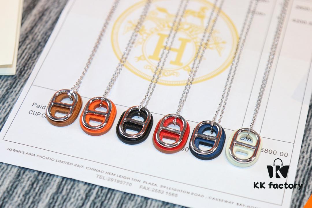 692fc9a999f2d84055c8917f Hermès-Inspired Necklace, SEIKO Version, Fashionable Designer Brand, Genuine Leather Craftsmanship, Gold-Tone Material