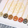 692fc9ad99f2d84055c89188 Heritage Edition. Fashionable and Trendy Top Designer Brand Hermes Lock Necklace Genuine Leather Craft with Gold-Plated Material