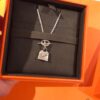 Hermes Kelly Bag Pendant Necklace in 925 Sterling Silver, Original Design, Stylish and Versatile