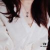 Hermes Kelly Bag Pendant Necklace in 925 Sterling Silver, Original Design, Stylish and Versatile