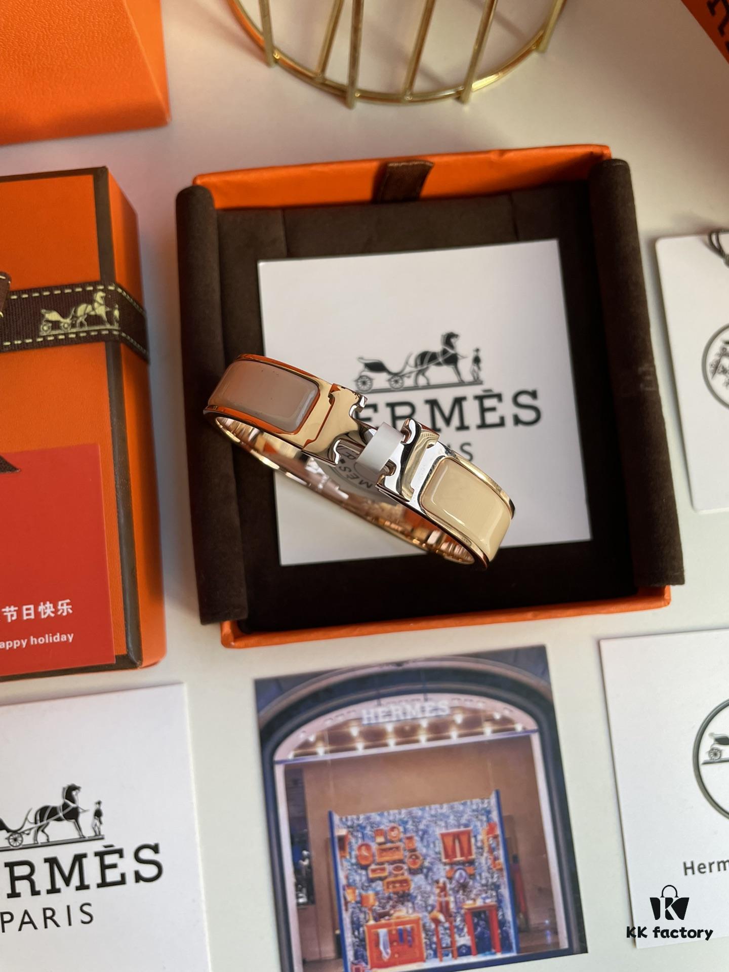 692fc9c899f2d84055c891a8 Hermes Overseas Membership Points Gift | Pop H Collection ✨ Rose Gold Milk Tea Color Bracelet