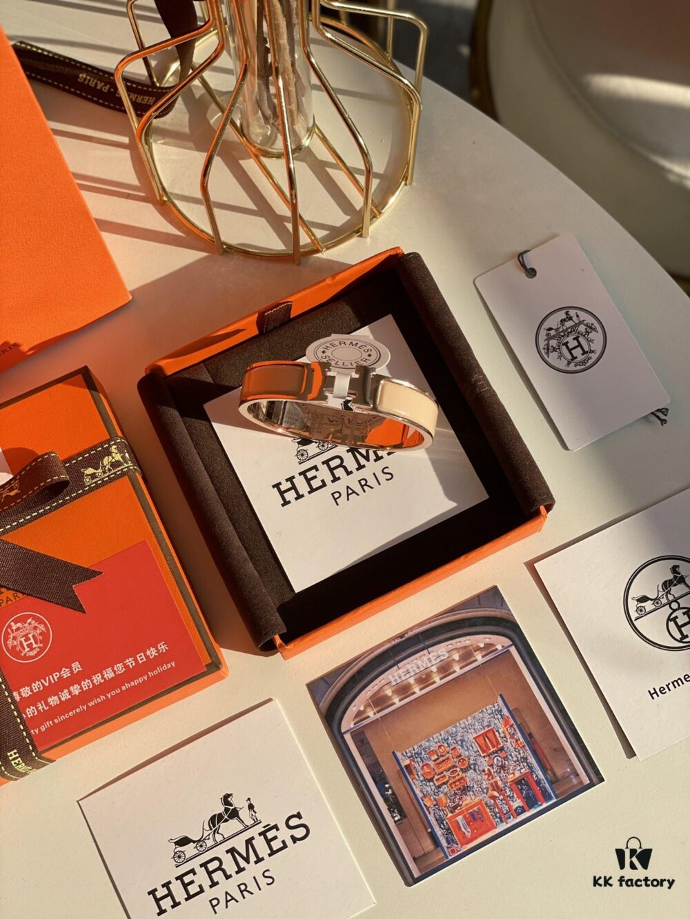 692fc9c999f2d84055c891a9 Hermes Overseas Membership Points Gift | Pop H Collection ✨ Rose Gold Milk Tea Color Bracelet