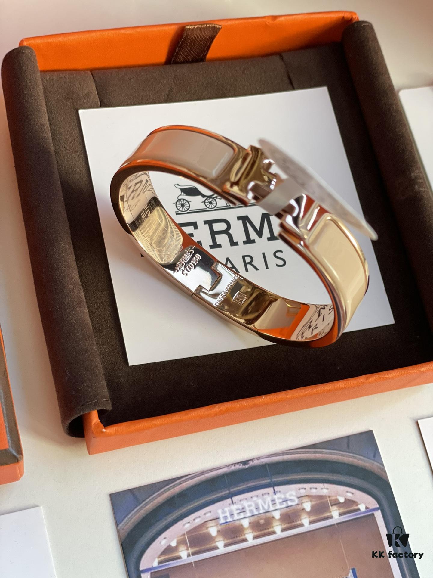 692fc9c999f2d84055c891aa Hermes Overseas Membership Points Gift | Pop H Collection ✨ Rose Gold Milk Tea Color Bracelet