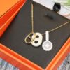 692fc9dc99f2d84055c891be Heritage Edition. Fashionable and Trendy Top Designer Brand Hermes Lock Necklace Genuine Leather Craft with Gold-Plated Material