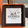 Hermes Overseas Points Member Gift | Pop H Collection ✨ Rose Gold Malted Milk White [Mini Size] Classic H Closure, Timeless Design 🥰 Clear Engraving at Bottom, Exquisite Craftsmanship, Complete Set with Identity Strap, Points Card, Tags, and Full Packaging