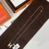 692fca1e99f2d84055c8920c Hermes Overseas Points Member Gift HERMES | Pop H Collection ✨ Classic H Buckle, Timeless Design 🥰 Clear Engraving at Bottom, Rose Gold Beige Color with Identity Strap, Points Card, Label, and Full Packaging