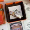 Hermes Overseas Member Points Gift | Pop H Collection ✨ Rose Gold Malted Milk White [Bracelet] Classic H Closure, Timeless Design 🥰 Clear Engraving at Base, Exquisite Craftsmanship Complete Set Packaging with Identity Tag, Points Card, and Labels