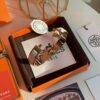 Hermes Overseas Member Points Gift | Pop H Collection ✨ Rose Gold Malted Milk White [Bracelet] Classic H Closure, Timeless Design 🥰 Clear Engraving at Base, Exquisite Craftsmanship Complete Set Packaging with Identity Tag, Points Card, and Labels