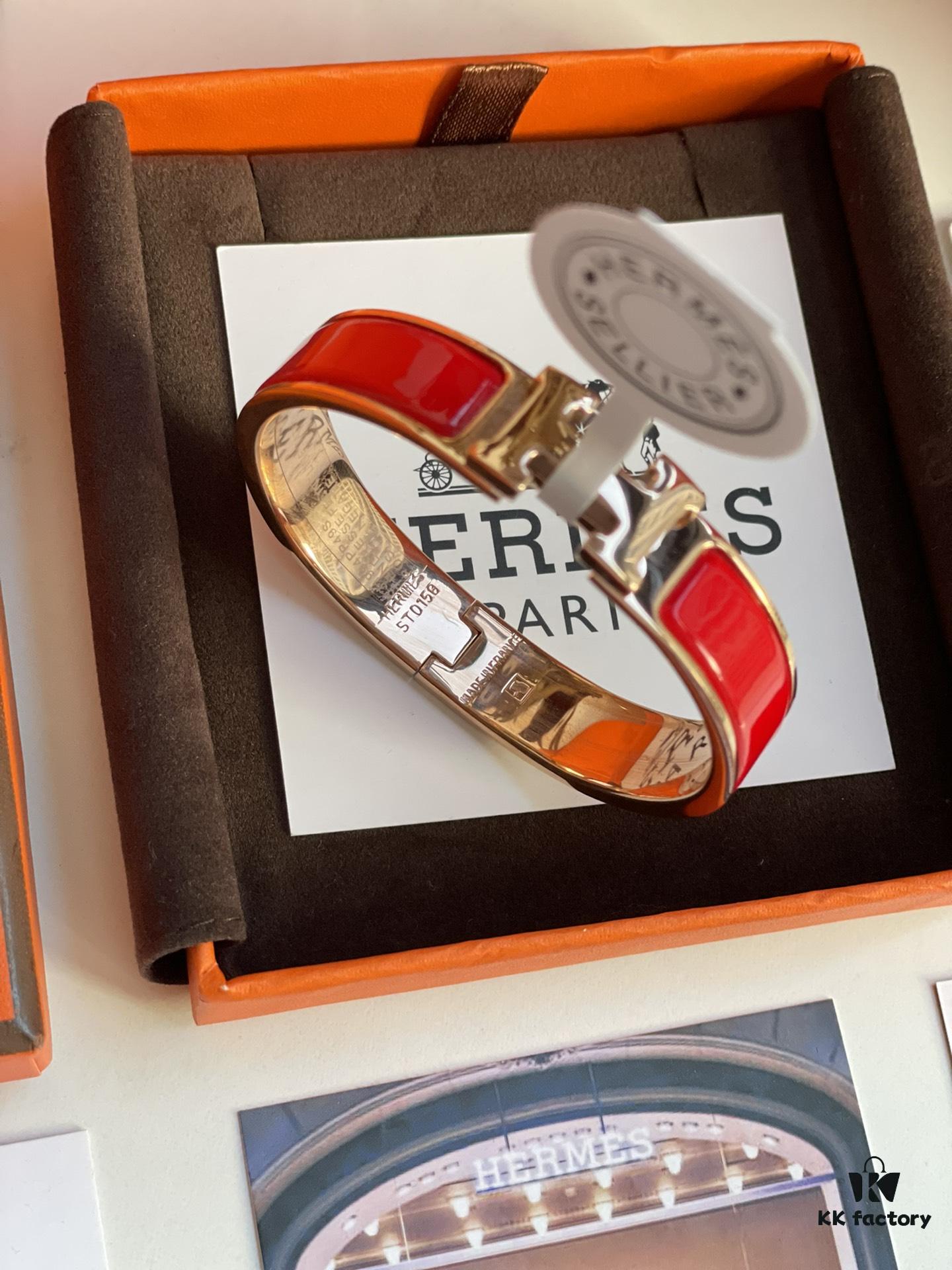 692fca2e99f2d84055c89220 Hermes Overseas Points Member Gift | Pop H Collection ✨ Rose Gold Festive Red Bracelet