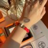 692fca2f99f2d84055c89221 Hermes Overseas Points Member Gift | Pop H Collection ✨ Rose Gold Festive Red Bracelet