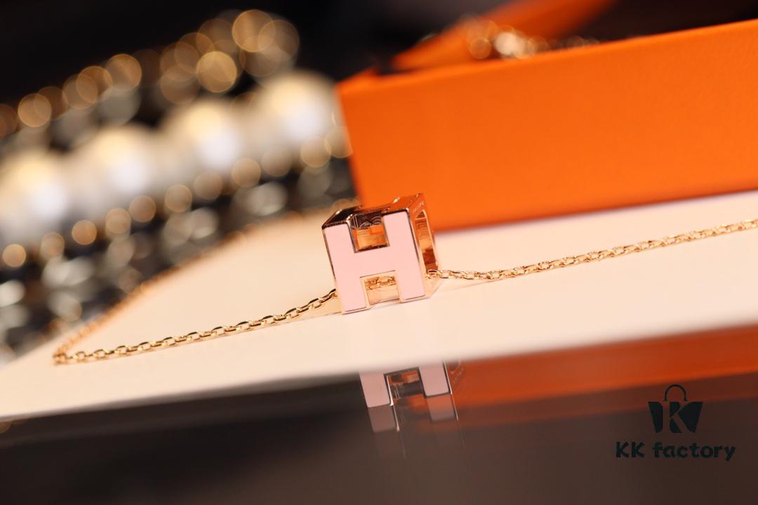 692fca7a99f2d84055c8929a Authentic Hermes Shopaholic Series Necklace – Premium Perfect Version