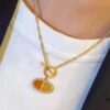 692fca8c99f2d84055c892b7 Hermès 2021 New Arrival Popular Double-Sided Pig Nose Necklace 🐽 Platinum and Rose Gold Plated Couple Pendant Chain