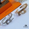 692fca9f99f2d84055c892d8 V Gold Material Thickened Version, Rose Gold and White Gold Color, Premium Craftsmanship Edition, Hermes Two-in-One Lock Bracelet, High-Carbon Diamonds, 1:1 Super Precision