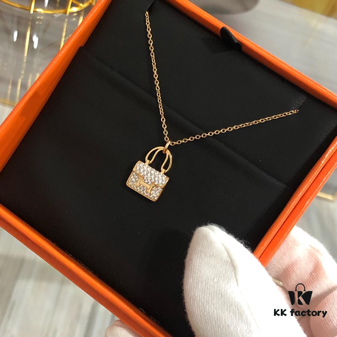 692fca9f99f2d84055c892da 2021 Latest Version Hermes Kelly Chain Necklace, Z-Premium Custom Grade with 0.5 Micron Thick Gold Plating, Perfectly Polished 360-Degree Finish, Authentic Engraving, Miniature Design for Ultimate Elegance