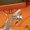 692fcaa299f2d84055c892dc V Gold Material Thickened Version, Rose Gold and White Gold Color, Premium Craftsmanship Edition, Hermes Two-in-One Lock Bracelet, High-Carbon Diamonds, 1:1 Super Precision