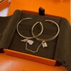 692fcaa399f2d84055c892e0 V Gold Material Thickened Version, Rose Gold and White Gold Color, Premium Craftsmanship Edition, Hermes Two-in-One Lock Bracelet, High-Carbon Diamonds, 1:1 Super Precision